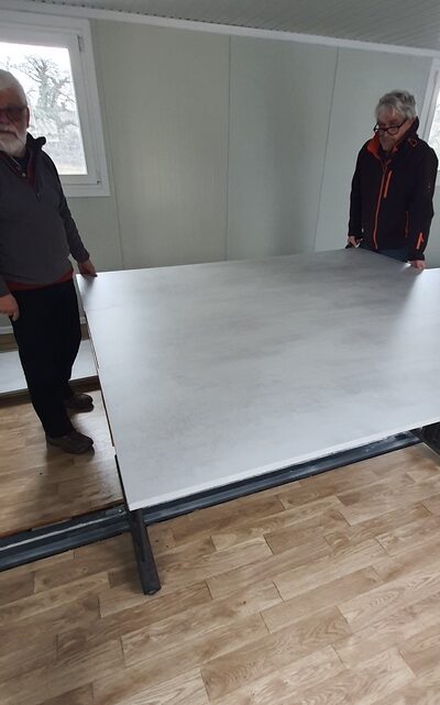 Aménagement du local radio